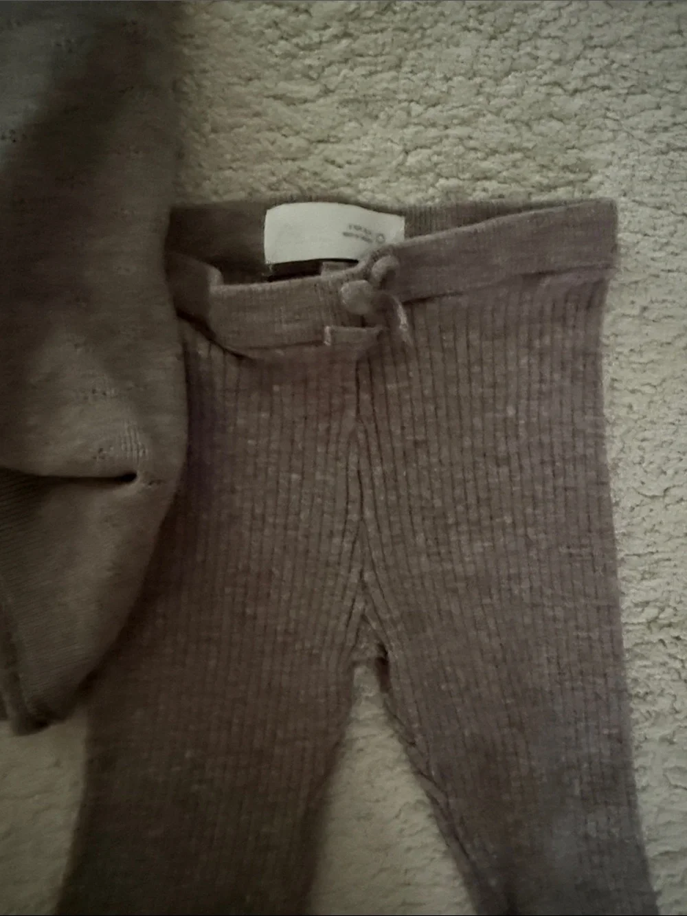 Zara Gray Knit Two-Piece Set